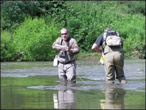 Fishing on the Redbank