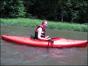 Kayaking on the Redbank